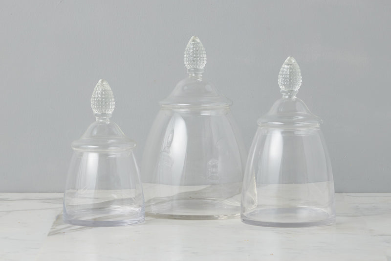 GMC601AC9 etuhome Glass Teardrop Jar Lid Medium