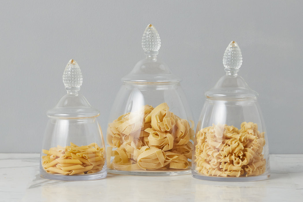 GMC601EC9 etuhome Glass Teardrop Jar Lid Large