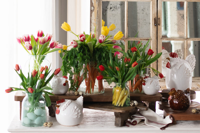 French Bee Mason Jar Vase