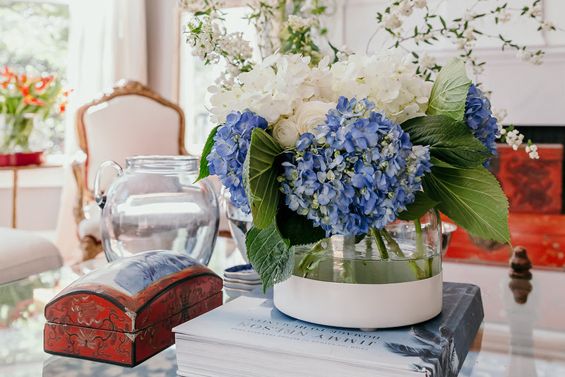 3-in-1 Glass Bloom Vase, Maritime Color Set