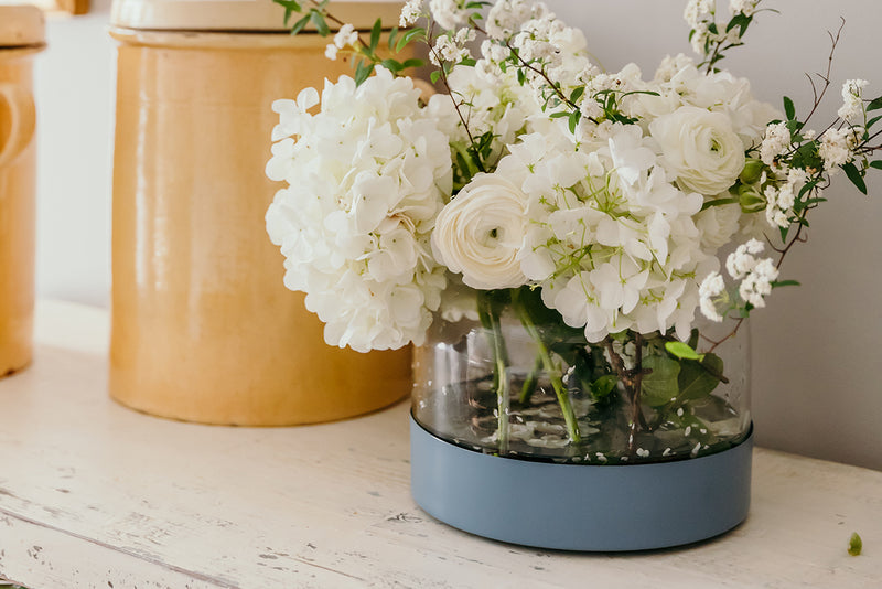 3-in-1 Glass Bloom Vase, Maritime Color Set