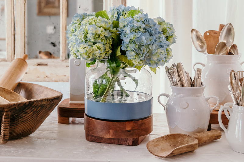 3-in-1 Glass Bloom Vase, Maritime Color Set