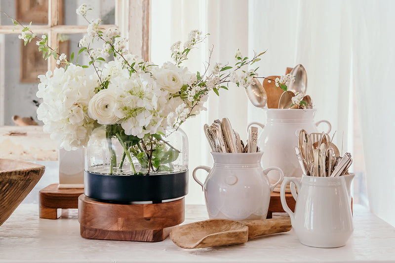 3-in-1 Glass Bloom Vase, Maritime Color Set