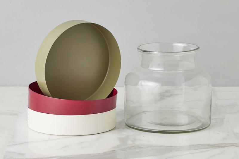 3-in-1 Glass Bloom Vase, Vineyard Color Set