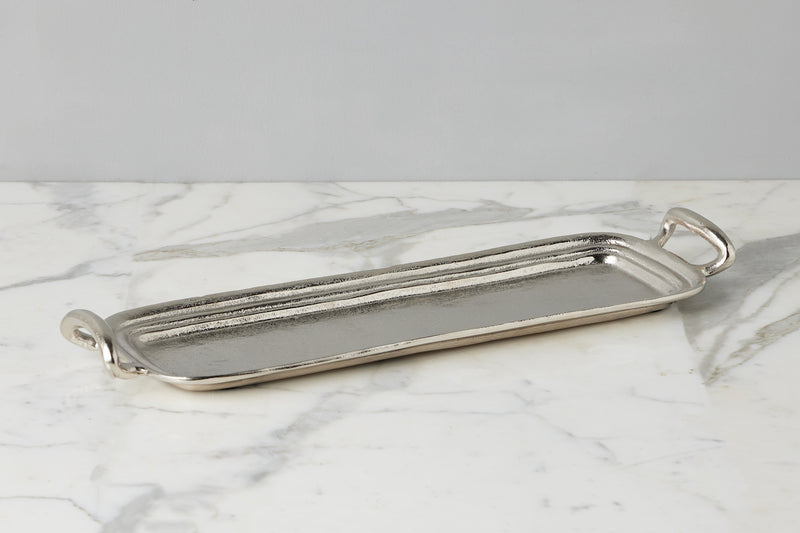 Vintage Metal Hotel Tray, Rectangle