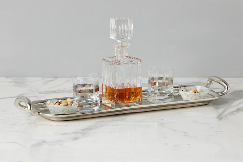 Vintage Metal Hotel Tray, Rectangle