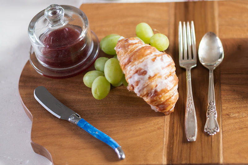 The Original French Laguiole Cheese Spreader, Blue