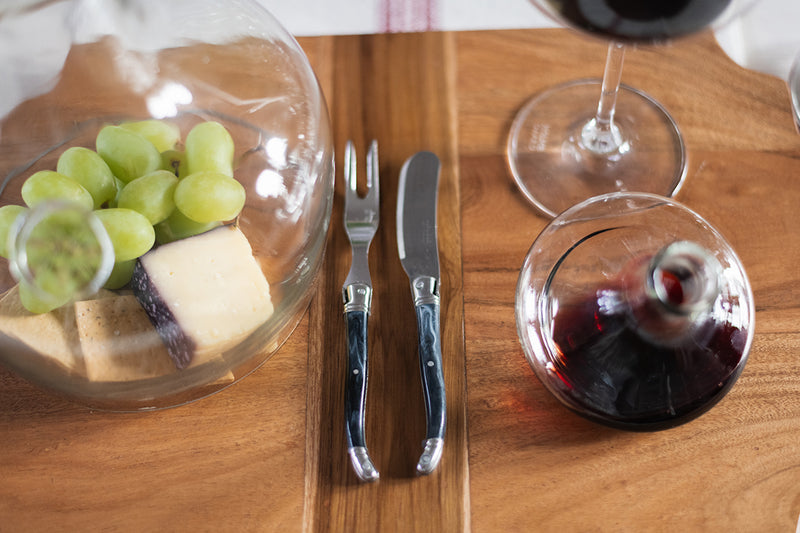 The Original French Laguiole Cheese Fork, Black