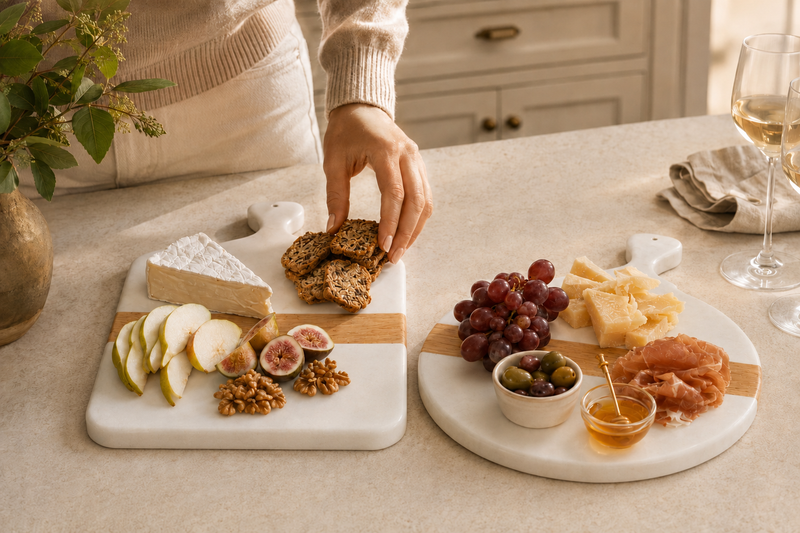 Mod Cheese Board, Small Rectangle, White