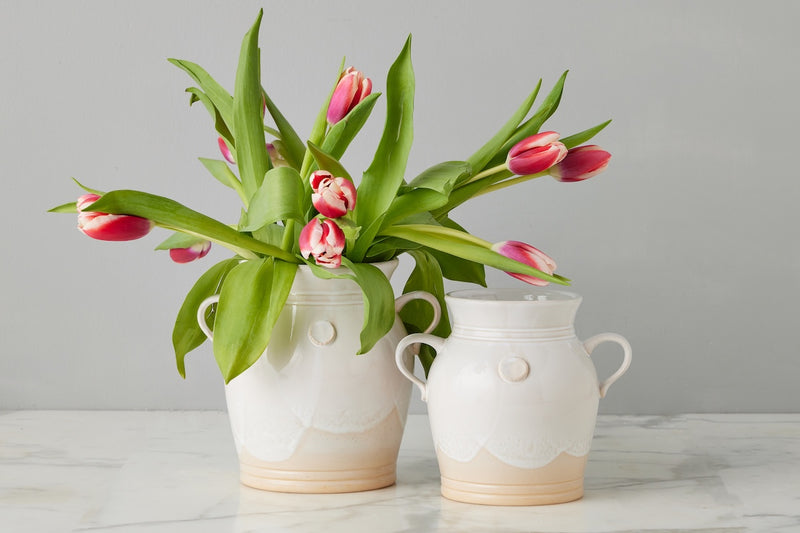 White Handthrown Confit Pot, Small