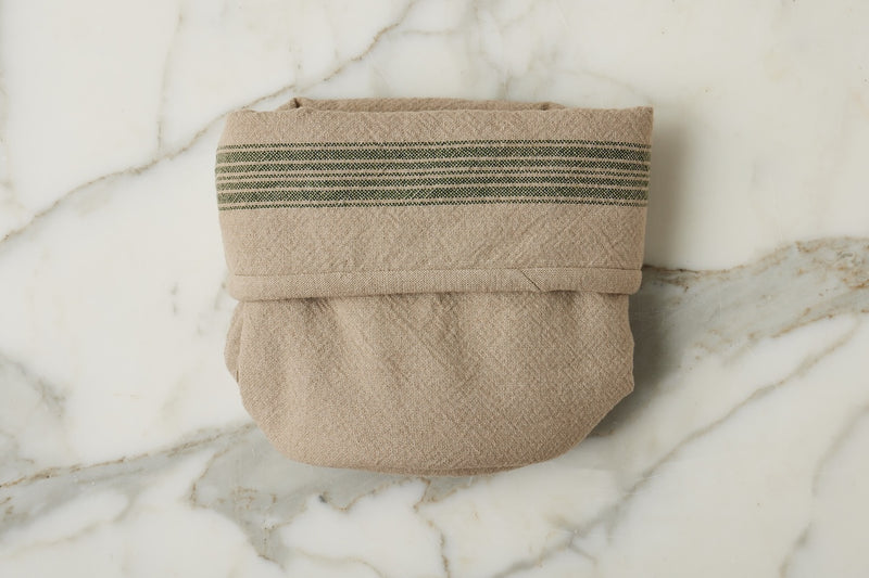 Bistro Bag, Vintage Spruce Green Stripe, Set of 2