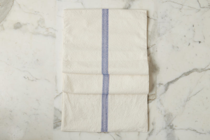 Table Runner, Vintage Navy Blue Stripe