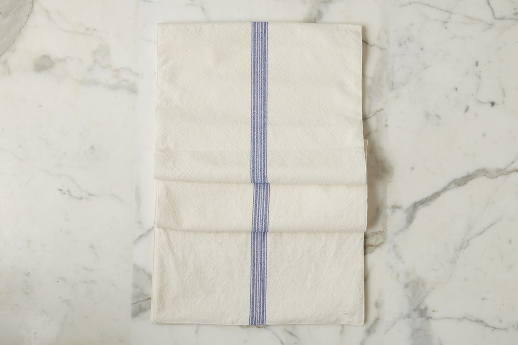 Table Runner Vintage Navy Blue Stripe