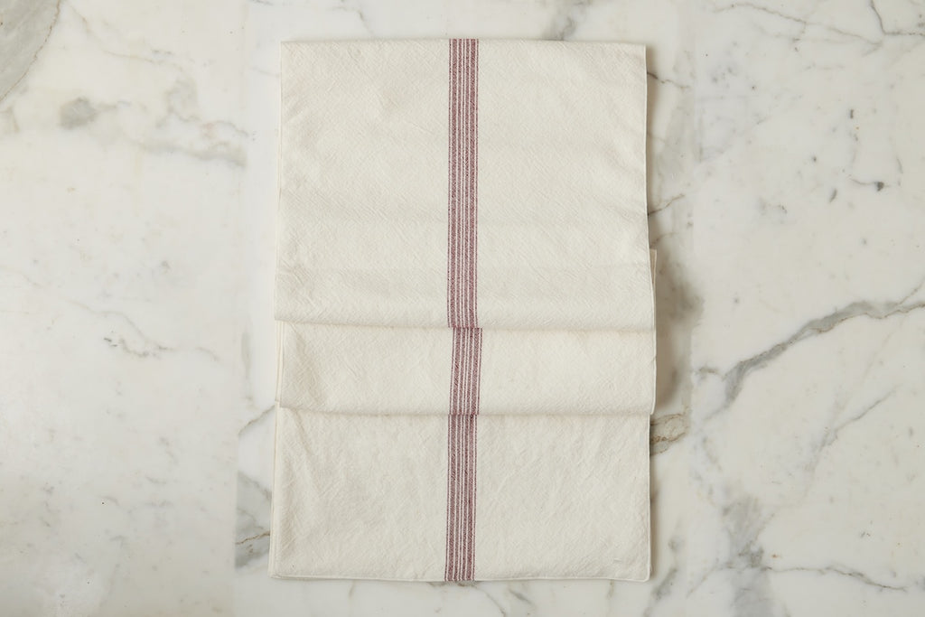 Table Runner Vintage Merlot Stripe