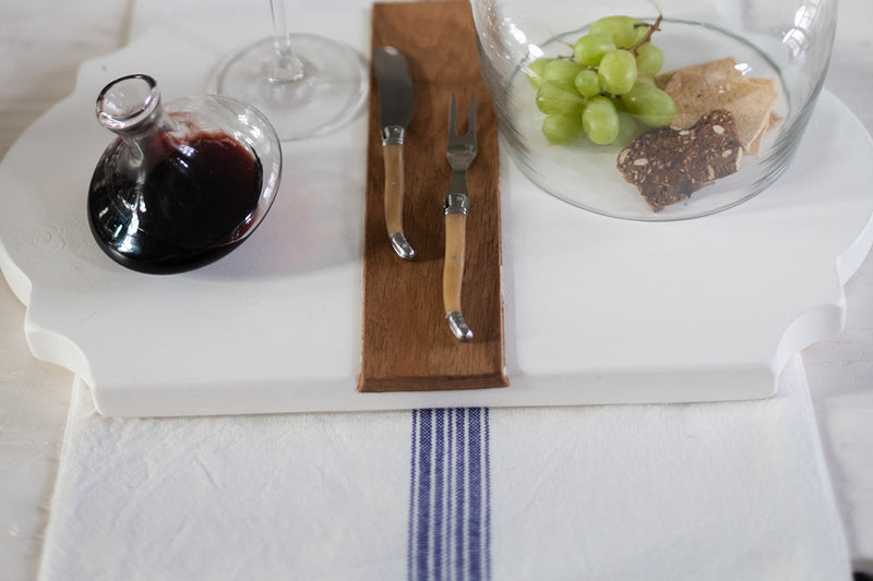 Rectangle Placemats, Vintage Navy Blue Stripe, Set of 4