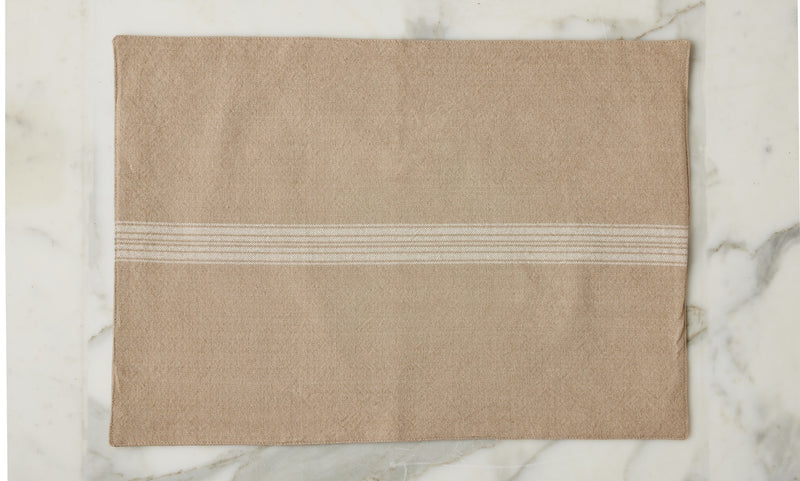 Rectangle Placemats, Vintage White Stripe, Set of 4