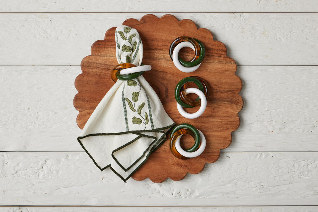 QMN113UG9 etuhome Dinner Napkins Spruce Green Tulip Set of 4