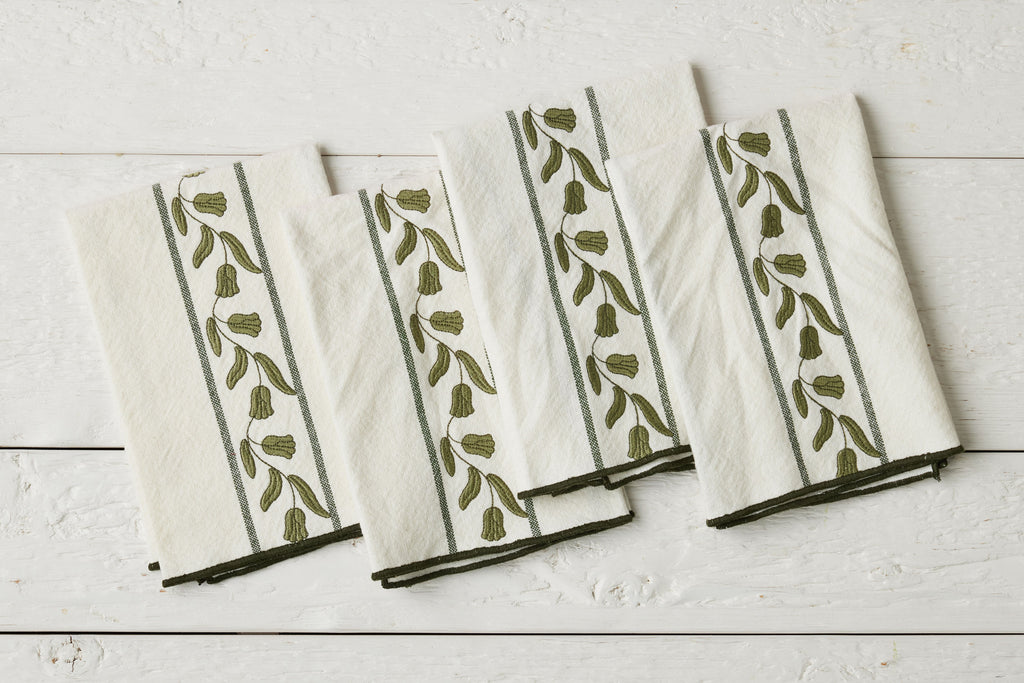 Dinner Napkins Spruce Tulip Set 4