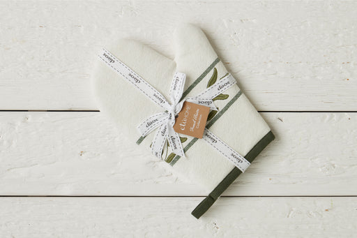 QMN116UG9 etuhome Oven Mitt Spruce Green Tulip Set of 2