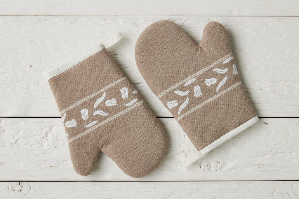 Oven Mitt Tulip Set 2