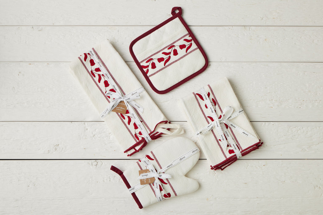 QMN117UR9 etuhome Pot Holder Merlot Red Tulip Set of 2