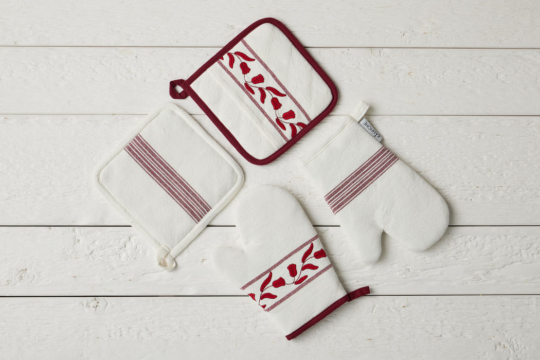 QMN117UR9 etuhome Pot Holder Merlot Red Tulip Set of 2