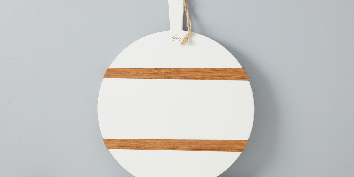 Planche à Charcuterie ETU Home Mod - Bois Récupéré, Lot De 7 Pièces, Blanc