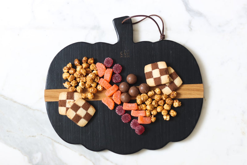Black Mod Pumpkin Charcuterie Board, Large