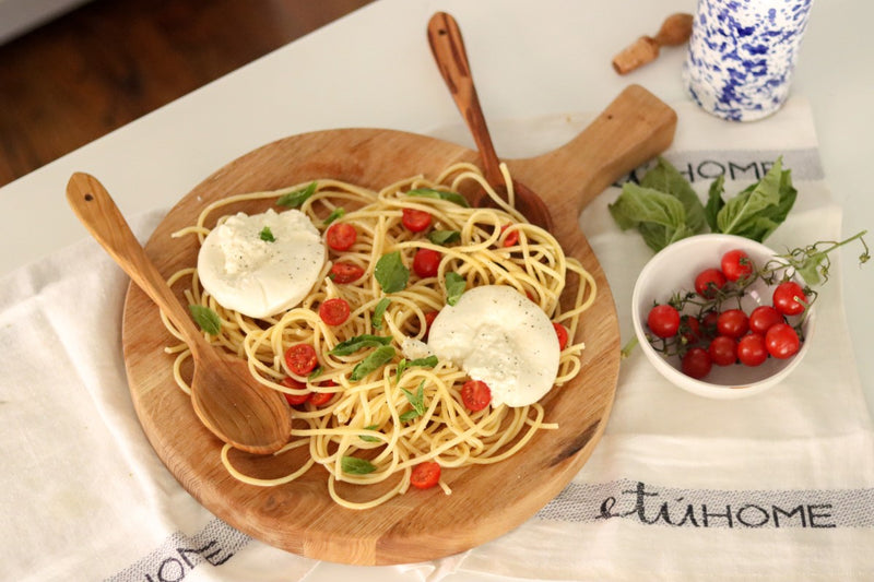 Euro Large Serving Spoon Set, Fruitwood