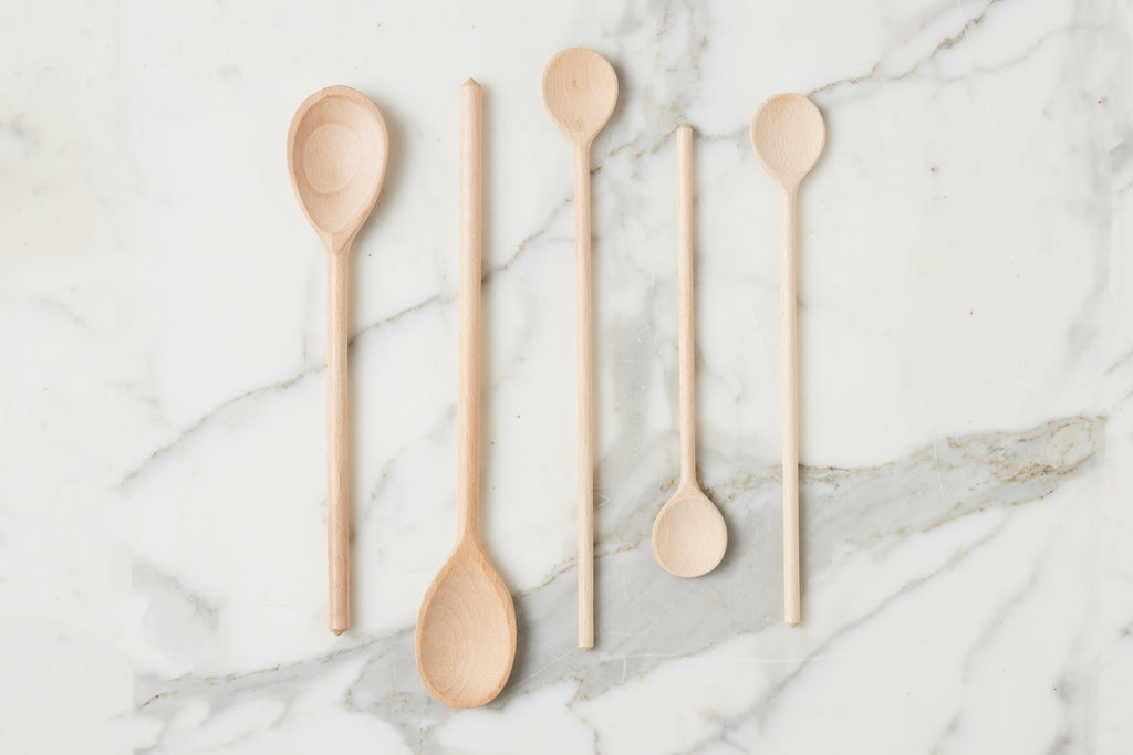 Beech wooden mixing spoons, deals rice spoons, Natural wooden spoon for tea and coffee