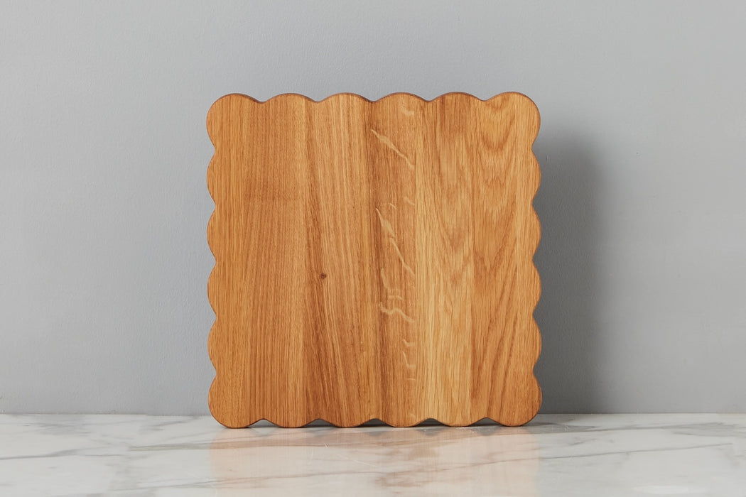 Square Scalloped Cutting Board, Small