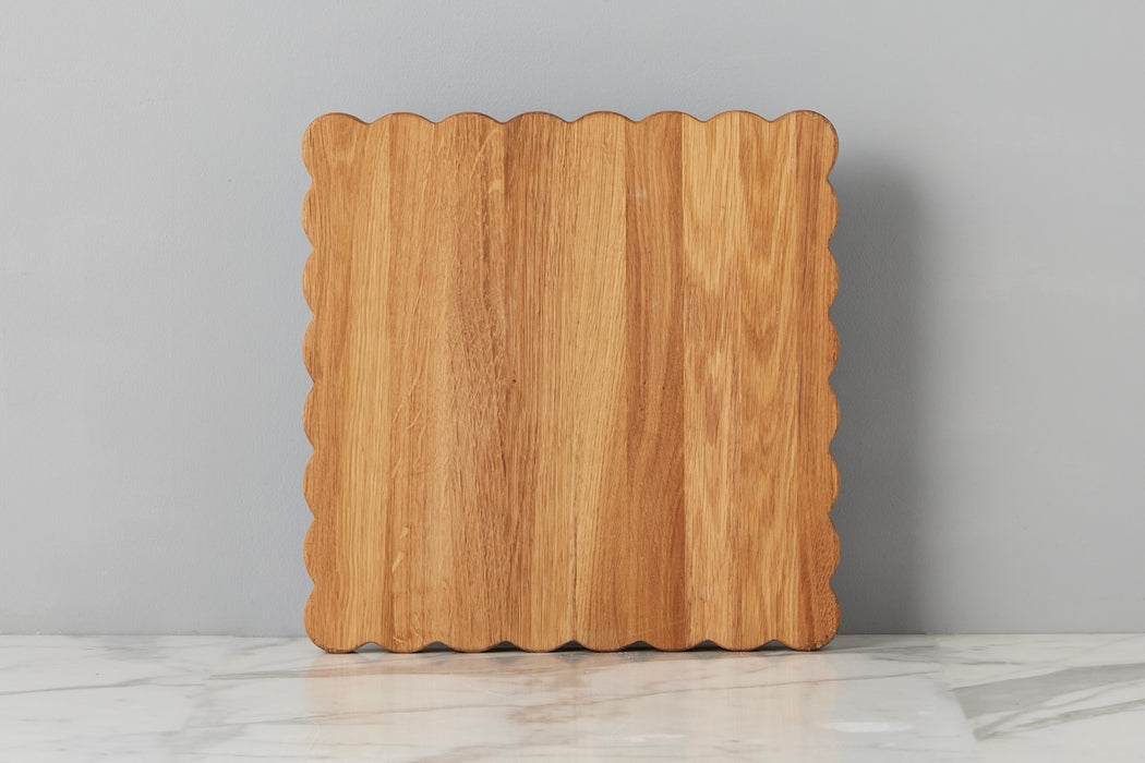 Square Scalloped Cutting Board, Large