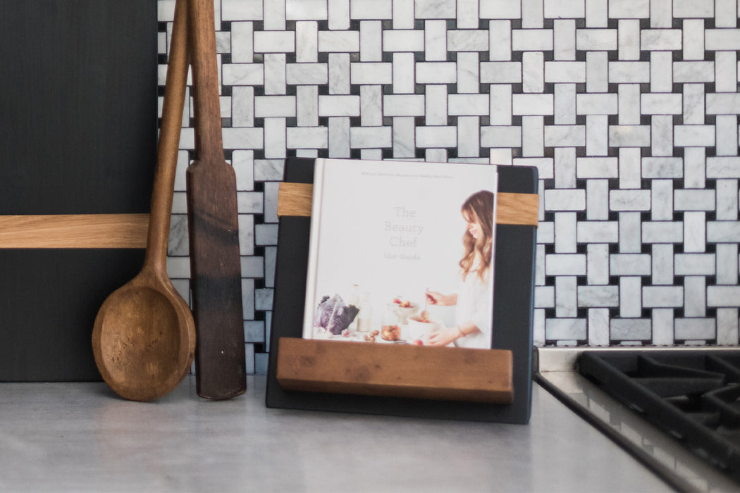 Modern iPad / Cookbook Holder, Black