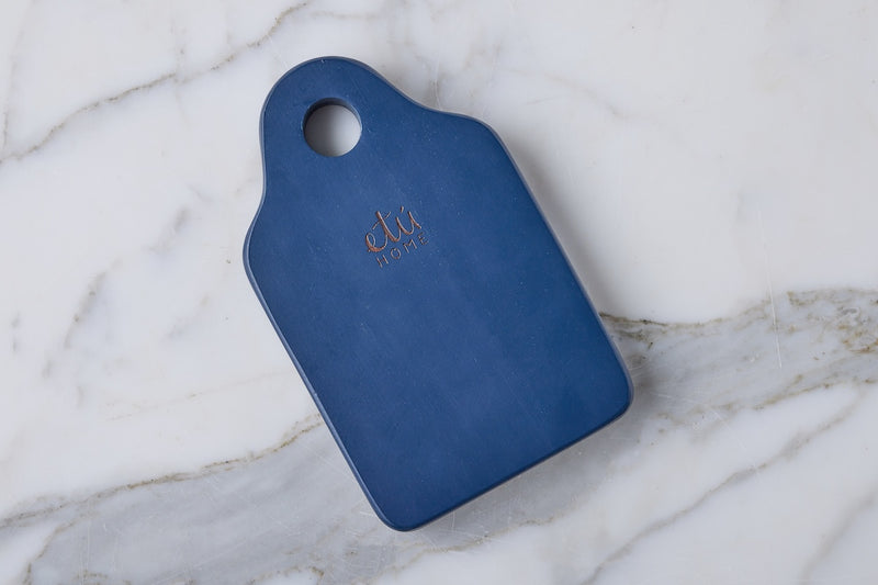 Mini Appetizer Board with Spreader, Small, Navy Blue