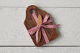 RMN218ANE4 etuhome Tasting Board with Spreader Small Natural Blush Pink Ribbon
