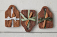 RMN218ANG4 etuhome Mini Natural Appetizer Board with Spreader Sage Ribbon
