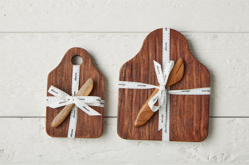 RMN218EN4 etuhome Medium Tasting Board with Spreader Natural