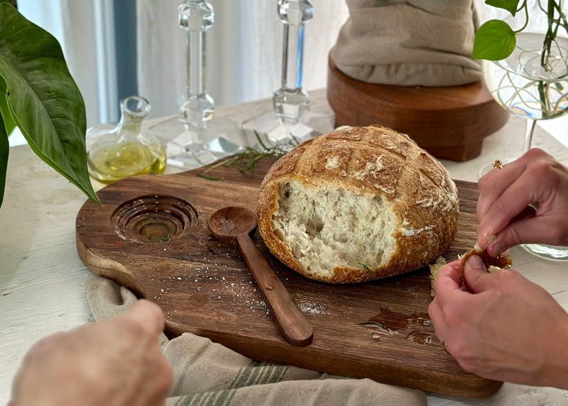 Dutch Dipping Board with Scoop, Large, Natural