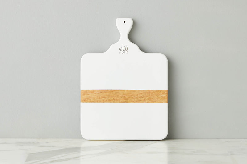 Mod Cheese Board, Small Rectangle, White