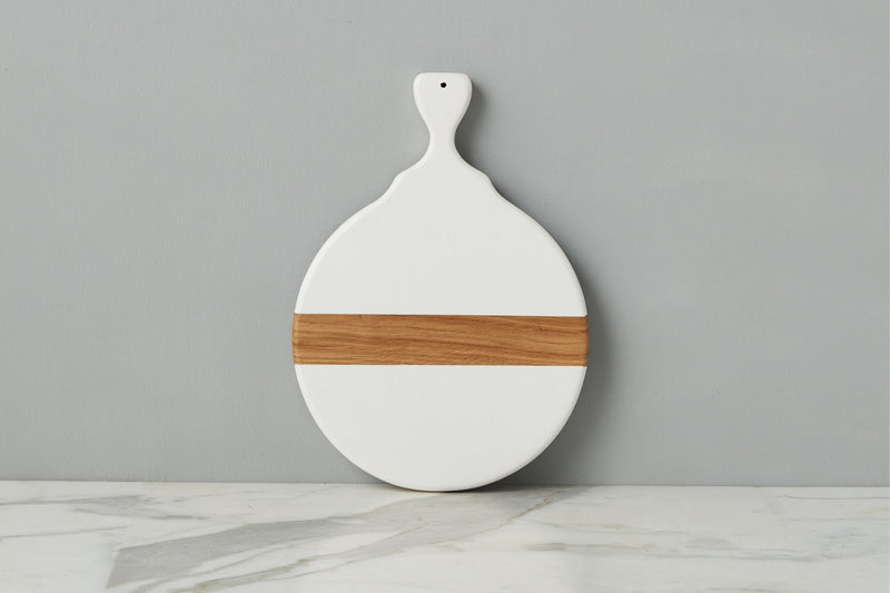 Mod Cheese Board, Small Round, White
