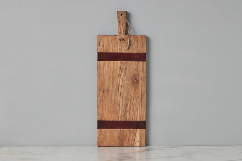 Charcuterie Cheese Board, Small Rectangle, Natural