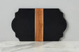 RMN255EK2 etuhome Trefoil Wood Cheese Board Charger Black