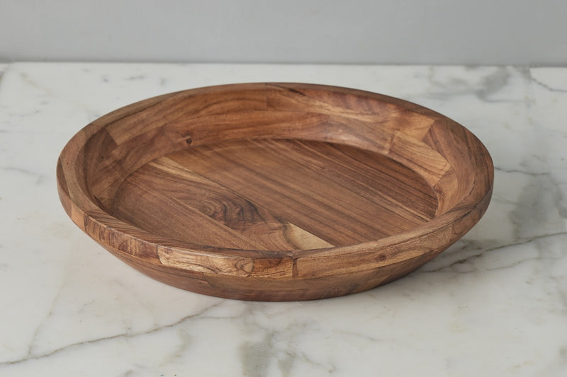 Couscous Wood Serve Bowl, Natural