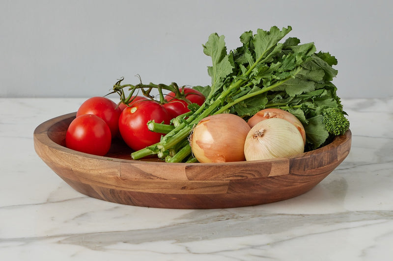 Couscous Wood Serve Bowl, Natural