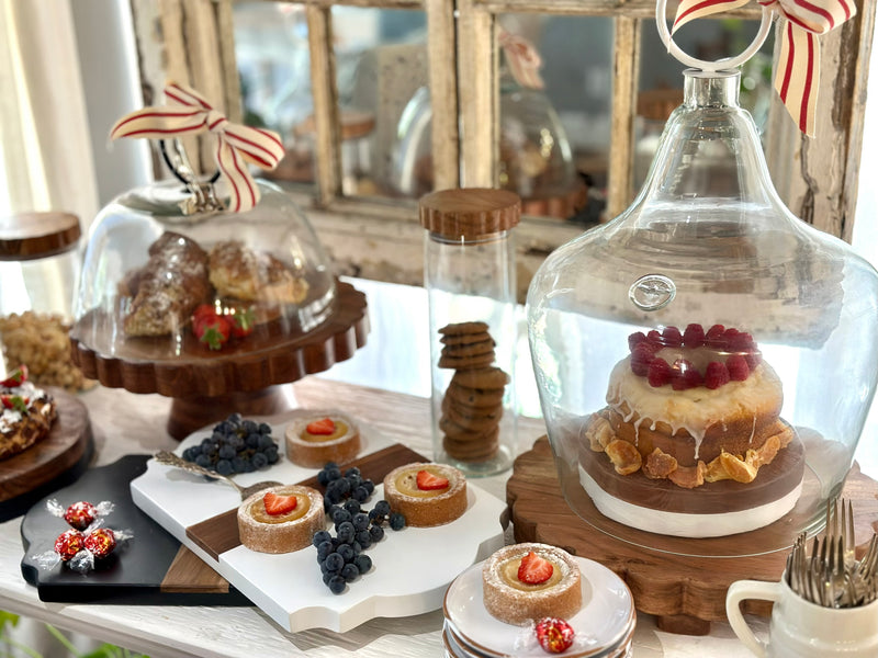 Scalloped Trivet Riser, Large Round, Natural