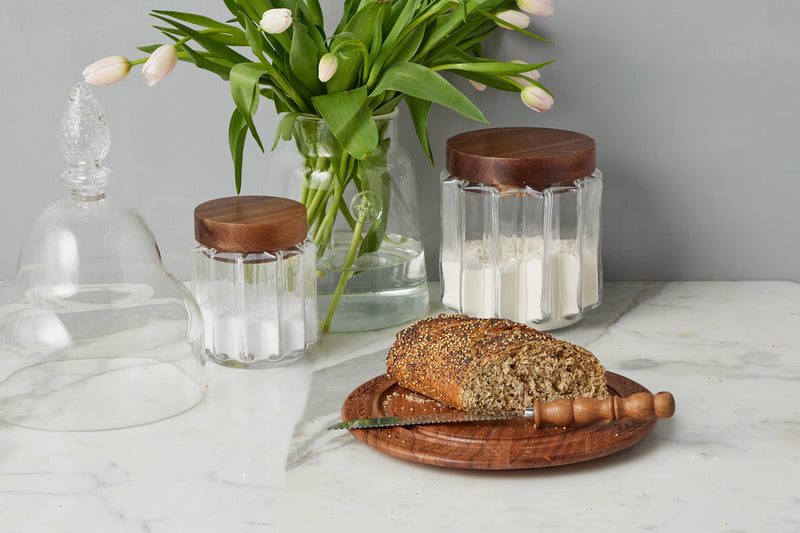 RMN605AN2 etuhome Vintage English Bread Board Bread Small Natural