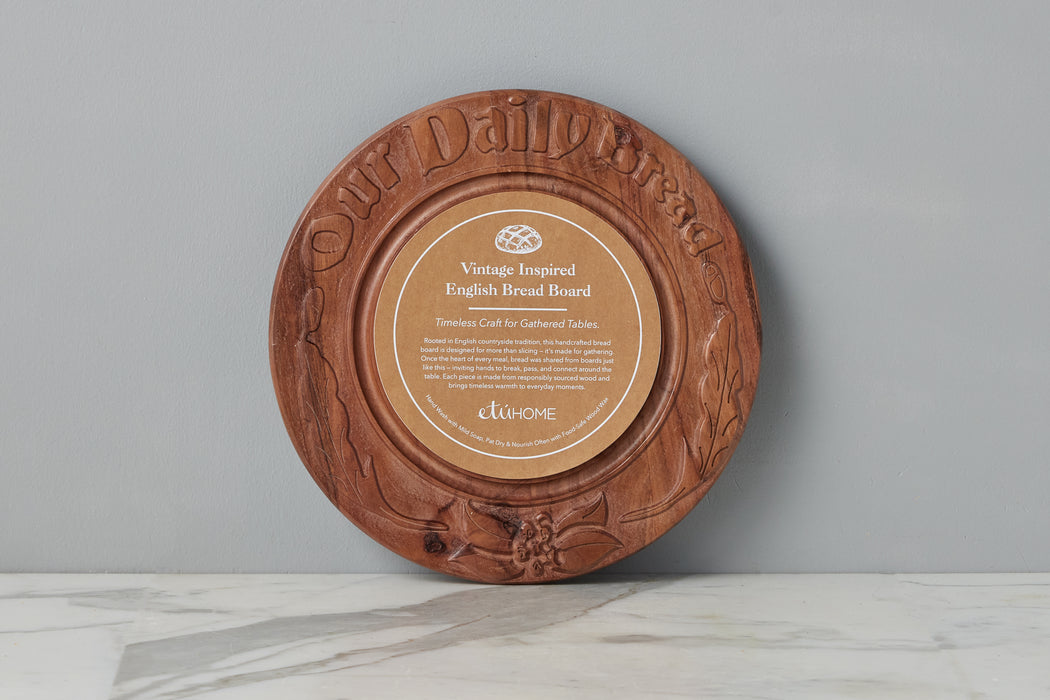 RMN605EN2 etuhome Vintage English Bread Board Our Daily Bread Medium