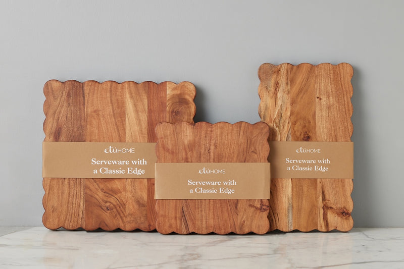 Scalloped Cutting Board, Medium Square