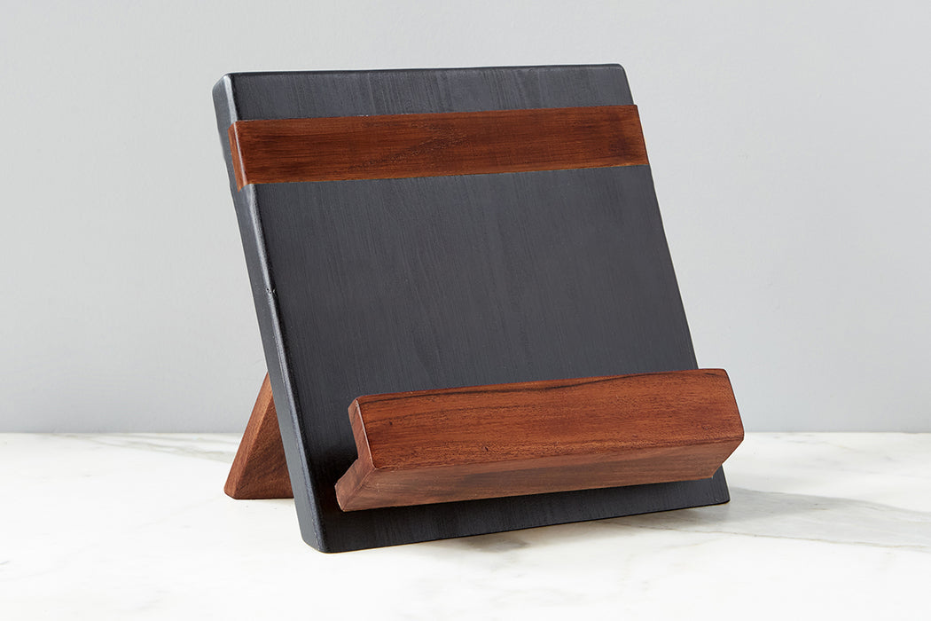 Modern iPad / Cookbook Holder, Black