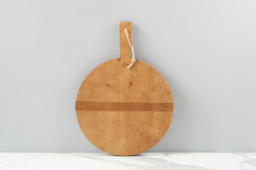 Round Pine Charcuterie Board, Small